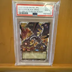 PSA 10 Gem Mint Yugioh Rush Duel Japanese Red Eyes Black Dragon JPC01 - Image 1