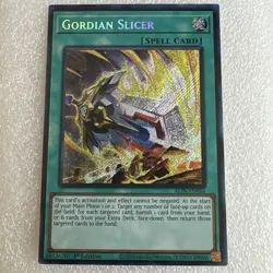 Yugioh! - Gordian Slicer ALIN-EN066 Secret Rare 1st Near Mint - Image 1