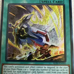 Yugioh! - Gordian Slicer ALIN-EN066 Secret Rare 1st Near Mint - Image 2