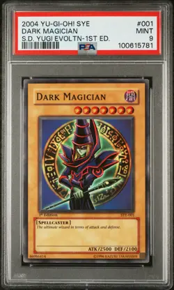 2004 SYE YU-GI-OH! STARTER DECK YUGI EVOLUTION 1ST ED #001 DARK MAGICIAN PSA 9 - Image 1