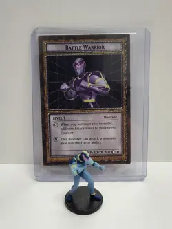 Yu-Gi-Oh Dungeon Dice Monsters - Figure & Card - Battle Warrior - Image 1