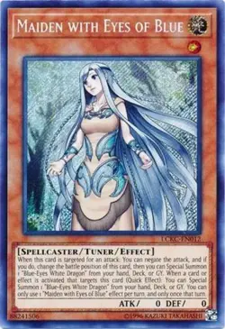 Yugioh! LP Maiden with Eyes of Blue - LCKC-EN012 - Secret Rare - Unlimited Editi - Image 1