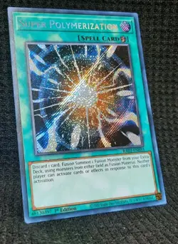 Yugioh Super Polymerization (RA03 - EN053) 1st Edition *SECRET RARE* QUARTER... - Image 1