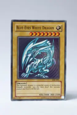 Yu-Gi-Oh! Karte: Blue-Eyes White Dragon SDK-E001 english ultra rare played - Image 2