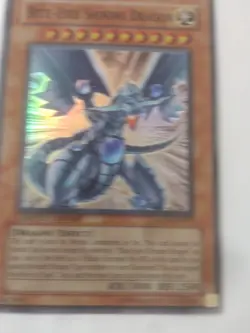 Rare Blue Eyes Shining Dragon MOV-EN001 Limited Edition YuGiOh Foil 1996 Crease - Image 5