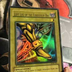 🔥Left Leg Forbidden One LOB-121 1st Ed Wavy Faded Print YuGiOh Exodia🔥 - Image 5