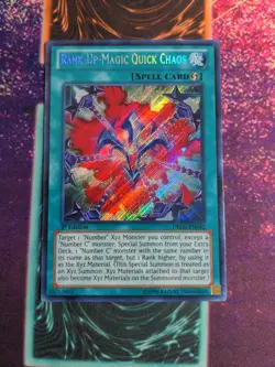 Yu-Gi-Oh! Rank-Up-Magic Quick Chaos DRLG-EN042 1st Edition Secret Rare NM - Image 1