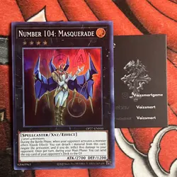 Number 104: Masquerade OP27 Super Rare Yu-Gi-Oh NM Fast Ship TCG - Image 1