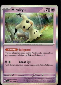 Pokemon Mimikyu 037/091 Paldean Fates Non Holo Rare 5 Card Lot - Image 1