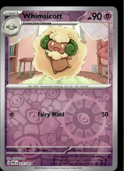 Pokemon Whimsicott 035/091 Paldean Fates Reverse Holo Uncommon 4 Card Lot - Image 1