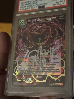 Dragon Ball Super TCG Dark Broly Autographed Vic Mignogna -PSA Graded Card&auto - Image 3