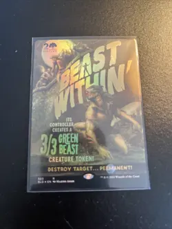 Magic the Gathering Secret Lair Beast Within, Drop Card, Near Mint Condition - Image 1