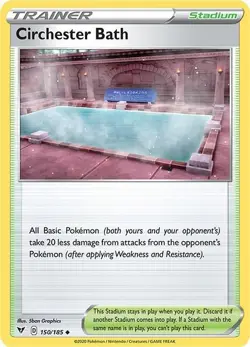 Circhester Bath 150/185 | Trainer Stadium | Vivid Voltage Pokemon Card - Image 1