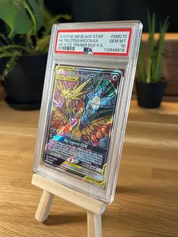 SM210 Moltres Zapdos Articuno GX ETB Promo Card PSA 10 Graded Pokemon Card 2019 - Image 2