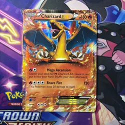 Pokemon Card Charizard EX XY17 XY Black Star Promo JUMBO Rare Light Play - Image 1