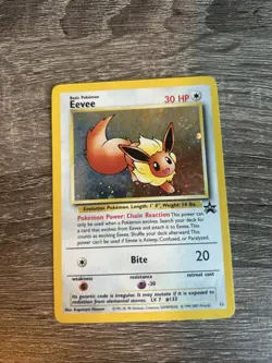 Pokemon TCG Eevee Promo Holo Card 11/53 Vintage - Image 1