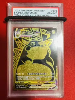 Pokemon Card Psa10 Pikachu Vmax Ur 279/184 2021 Climax Gem Mint Certified Extre - Image 1