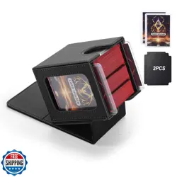 MTG Deck Box, Double Display Window MTG, Commander Deck Box Fits 120+ Single - Image 1