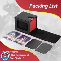 MTG Deck Box, Double Display Window MTG, Commander Deck Box Fits 120+ Single - Image 4