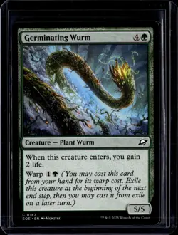 Germinating Wurm - 187 - EOE - NM - MTG Magic the Gathering - Image 1