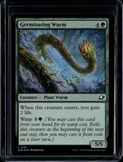 Germinating Wurm - 187 - Foil - EOE - NM - MTG Magic the Gathering - Image 1