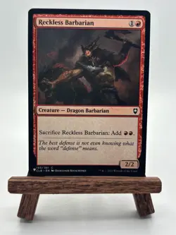 Reckless Barbarian - CLB 193 MTG Magic The Gathering - Image 1