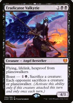 X 1 Eradicator Valkyrie NM Kaldheim 298 MTG Magic The Gathering - Image 1