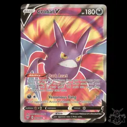 Crobat V #182/189 Darkness Ablaze NM/Near Mint Pokemon 2020 - Image 1