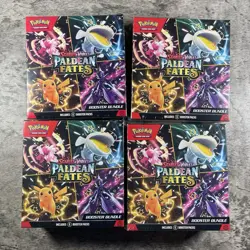 Pokemon Scarlet & Violet SV4.5: Paldean Fates Booster Bundle Lot Of 4 - SEALED - Image 1