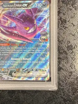 2025 POKEMON DRI EN ROCKET'S CROBET ex #122 MINT 💎 PSA 9 - Image 4