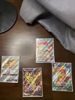 Lot Of 4 Pokemon Cards 2017-2020 In Very Good Condition All Full Art Ultra Rare - Image 1