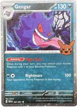 NM Pokemon TCG Gengar (Cosmos Holo) 057/091 Trick or Trade Booster Bundle 2024 - Image 1