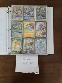 Huge Binder Collection Lot of Pokemon Cards Mixed EX SV Holo Full Art - Image 1