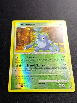 Scarhino 28/130 Reverse DP Diamant et Perle Carte Pokemon FR - Image 2