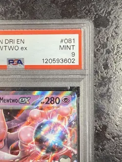 2025 POKEMON DRI EN ROCKET'S MEWTWO ex #081 MINT 💎 PSA 9 - Image 2