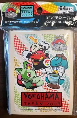 ⚡Pokemon World Championship 2023 Yokohama Paldea Starters Card Sleeves (64 ct.) - Image 1