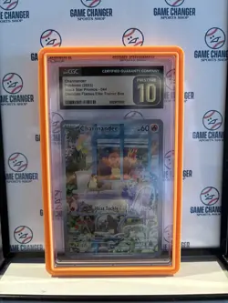CGC PRISTINE 10 Charmander #044 Obsidian Flames ETB Black Star Promo Pokemon - Image 1