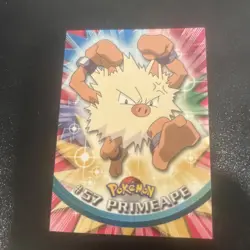 Primeape #57 - Topps SERIES Pokemon Card - RED LOGO - NON-HOLO - Image 1