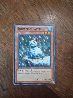 Yugioh Snowman Eater SDRE-EN016 1st Edition LP - Image 1