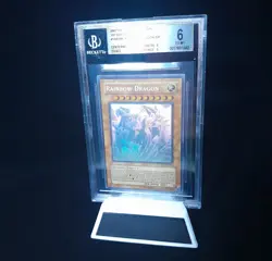 Yugioh Rainbow Dragon Misprint TAEV (Ghost Rare) Error Card - BGS 6 - Image 2