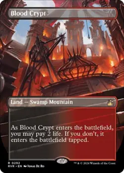 Blood Crypt (Borderless) - Light Play MTG Ravnica Remastered - Image 1