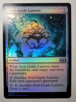 Soul-Guide Lantern -Foil- WILDS OF ELDRAINE Uncommon Artifact WOE 251 mtg NM/M - Image 1