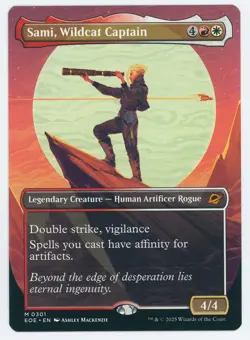 Sami, Wildcat Captain Borderless 0301 EOE NM/MT [Edge of Eternities:MTG] - Image 1