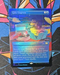 Gifts Ungiven NM Borderless Foil MTG Double Masters 2022 2X2 Unplayed Magic - Image 1