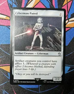 Cyberman Patrol NM Regular MTG Universes Beyond: Doctor Who Unplayed Magic - Image 1