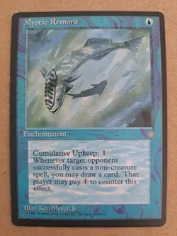 1995 Magic: The Gathering - Ice Age Mystic Remora - Image 1