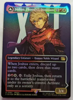 JOSHUA, PHOENIX'S DOMINANT Borderless Foil - Final Fantasy Magic: the Gathering - Image 1
