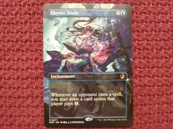 Rhystic Study (Anime Borderless) - Enchanting Tales - MTG Magic the Gathering - Image 1