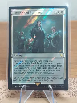 1x Unfinished Business, Surge Foil, Final Fantasy, Magic MTG NM - Image 1