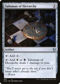 Talisman of Hierarchy CLB LP MTG - Image 1